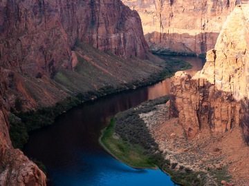 Below Glen Canyon Dam